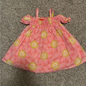 Janie and Jack Orange and Green Baby Dress